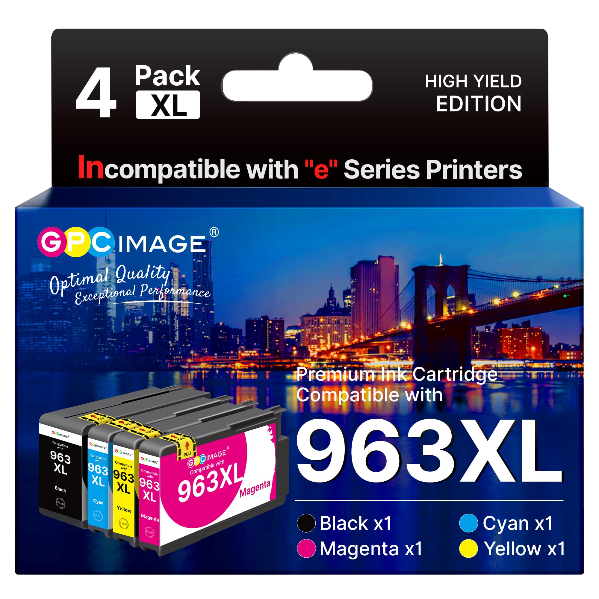 Gpc Image 963XL - Cartucce Compatibili HP 963 (4-Pack)