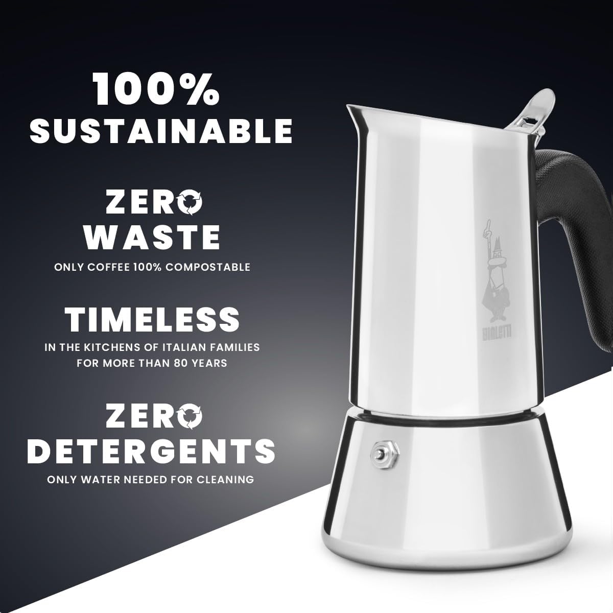 Bialetti Nuova Venus - Caffettiera Espresso 2 Tazze - immagine 6