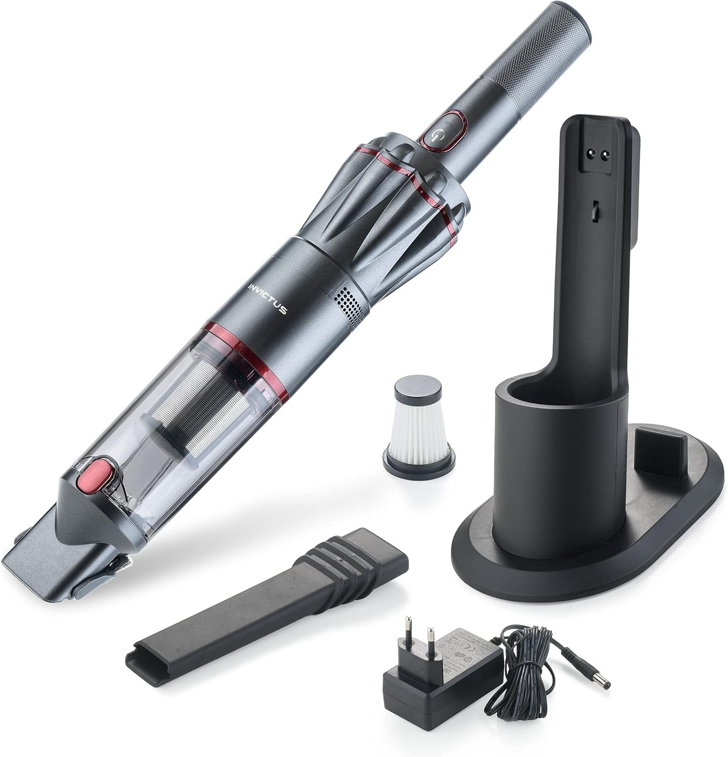 Genius A28178, Aspirapolvere a Mano, PP, Acciaio Inossidabile, Antracite