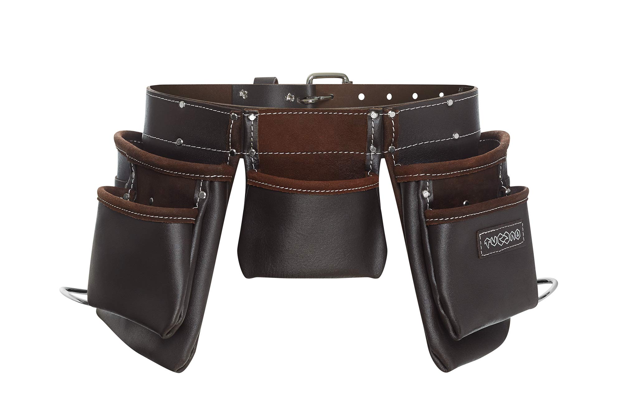 Tucano TC-00400 Pelle Oil Tanned Tool Belt, Nero, Marrone, 70 x 27 x 12 cm