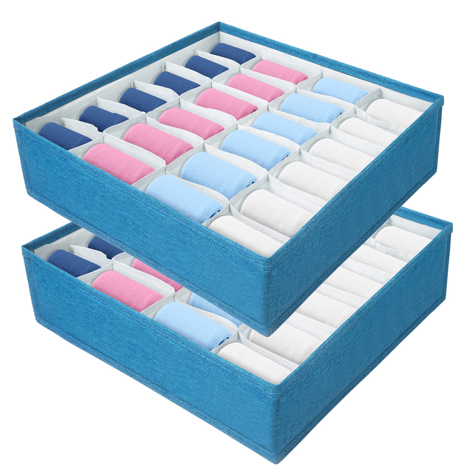 Aiqinu Organizer Cassetti Pieghevoli - Set da 2