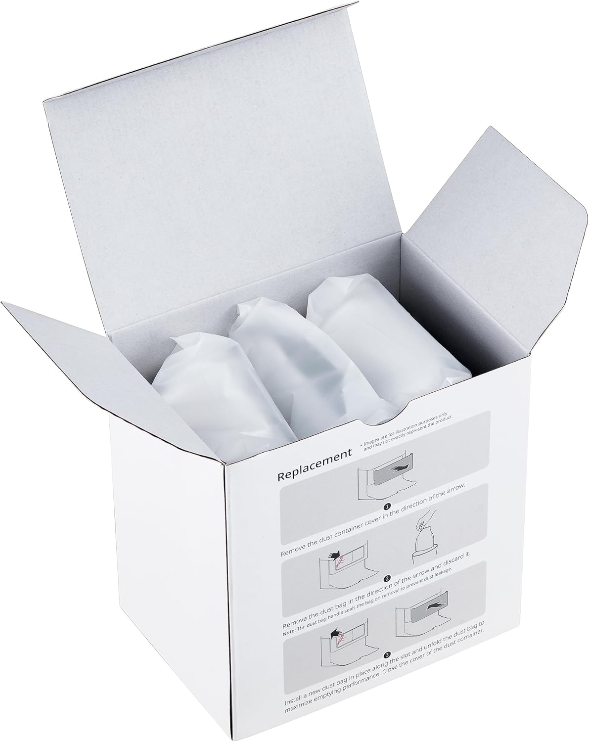 Roborock Sacchetto Antipolvere Originale Rimovibile, 3-Pack - immagine 4