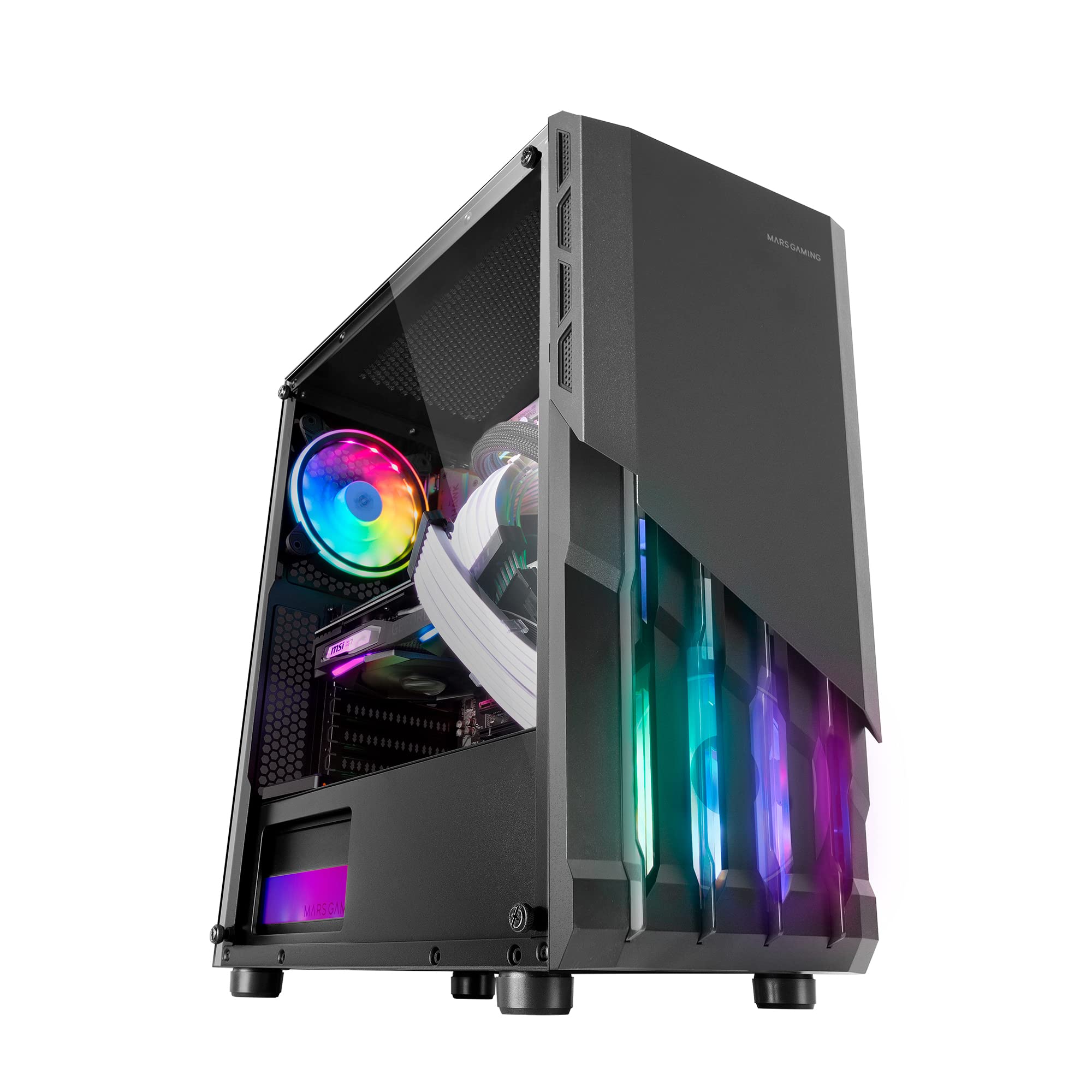 Mars Gaming MC-X2 - Case PC Gaming ATX, Nero