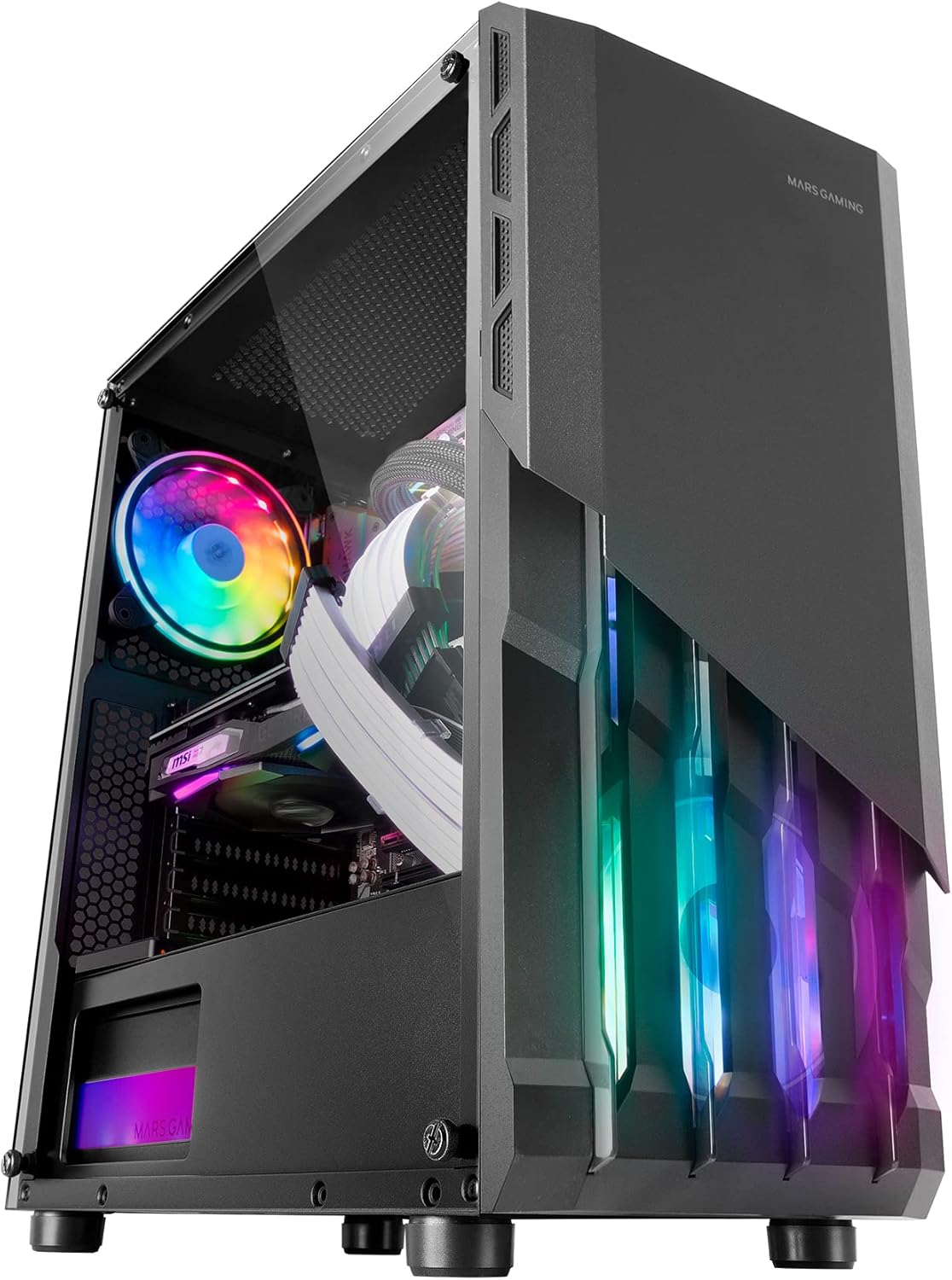 Mars Gaming MC-X2 - Case PC Gaming ATX, Nero - immagine 1