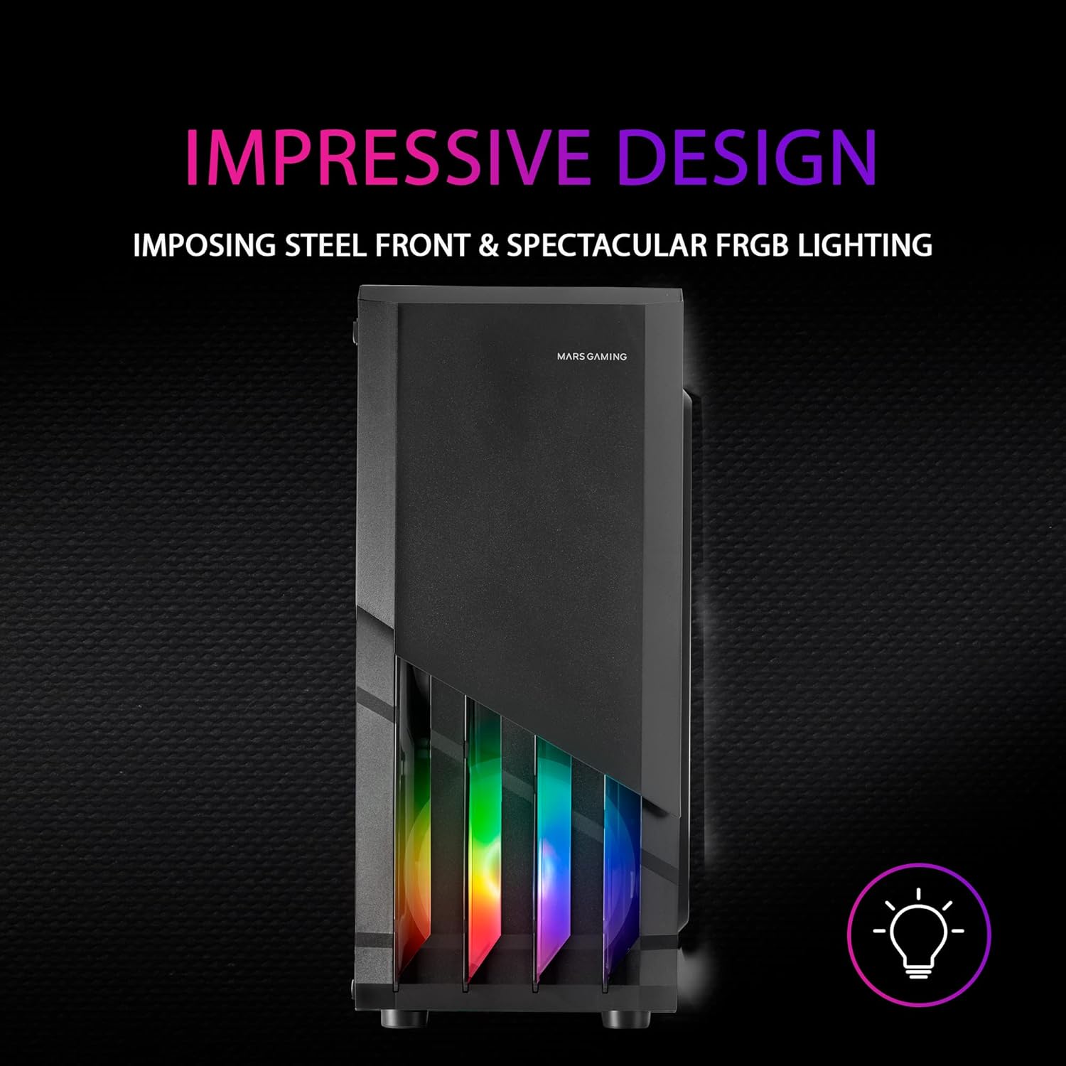 Mars Gaming MC-X2 - Case PC Gaming ATX, Nero - immagine 3