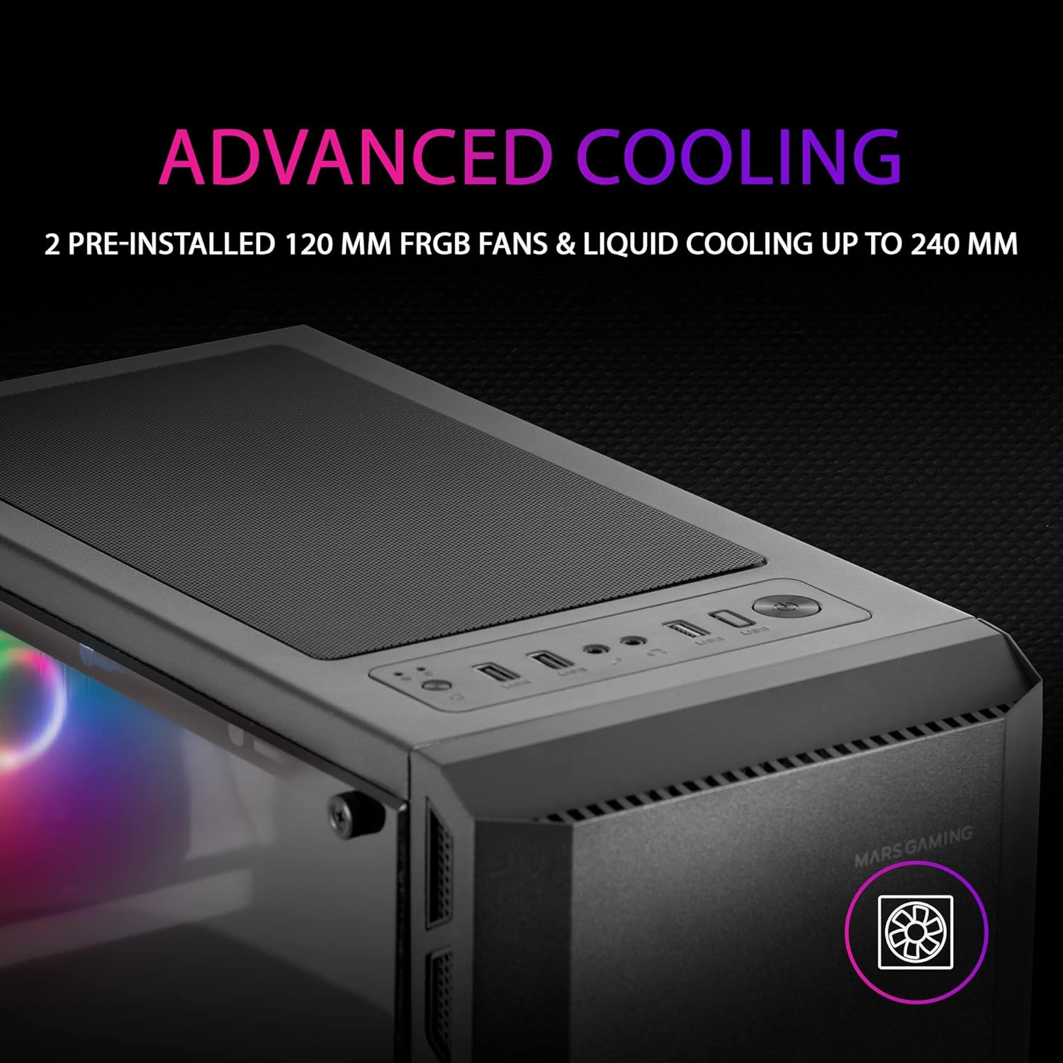 Mars Gaming MC-X2 - Case PC Gaming ATX, Nero - immagine 4