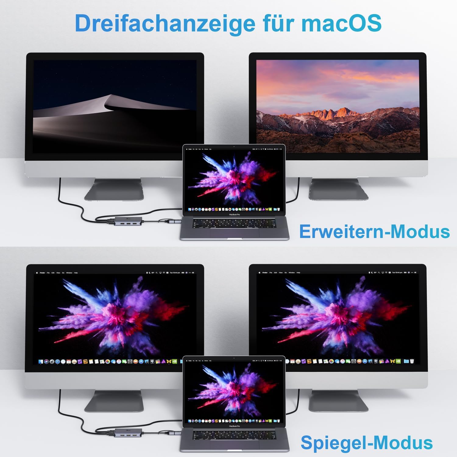 Docking Station USB 3.0 - Doppio HDMI e 3 Porte USB - immagine 4