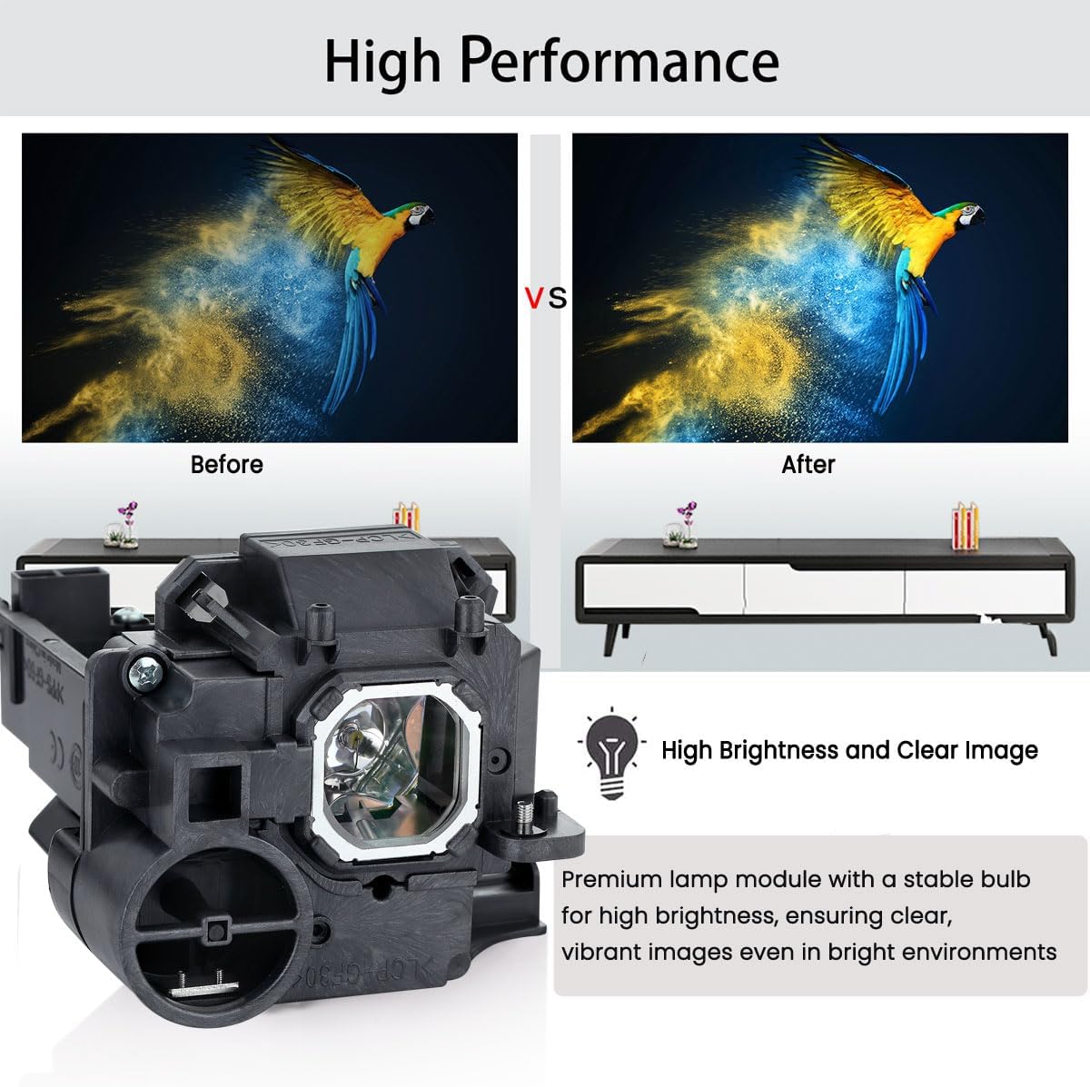 Aimdio NP32LP - Lampada Proiettore per NEC NP-UM301W - immagine 2