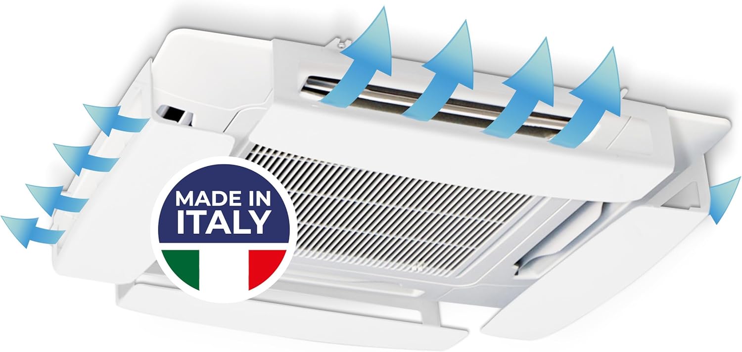 CLIMIK QUADRO - Set 4 Deflettori per Condizionatore a Cassette - immagine 1
