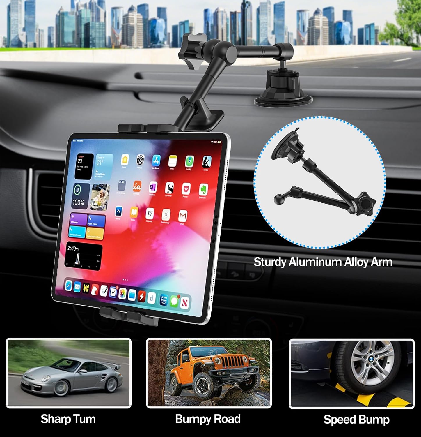 Oilcan Supporto Tablet Auto Cruscotto Parabrezza - immagine 3