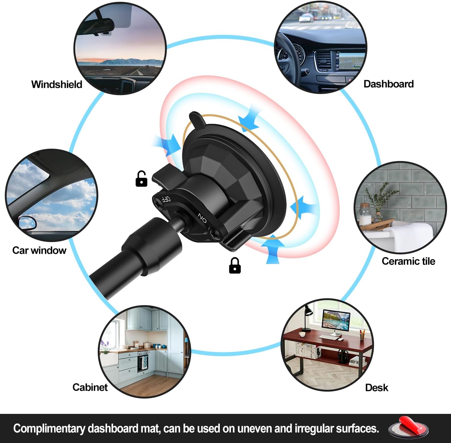 Oilcan Supporto Tablet Auto Cruscotto Parabrezza - immagine 5