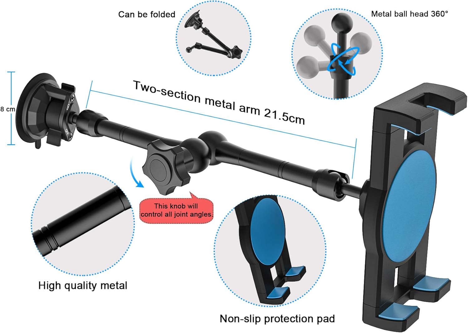Oilcan Supporto Tablet Auto Cruscotto Parabrezza - immagine 6