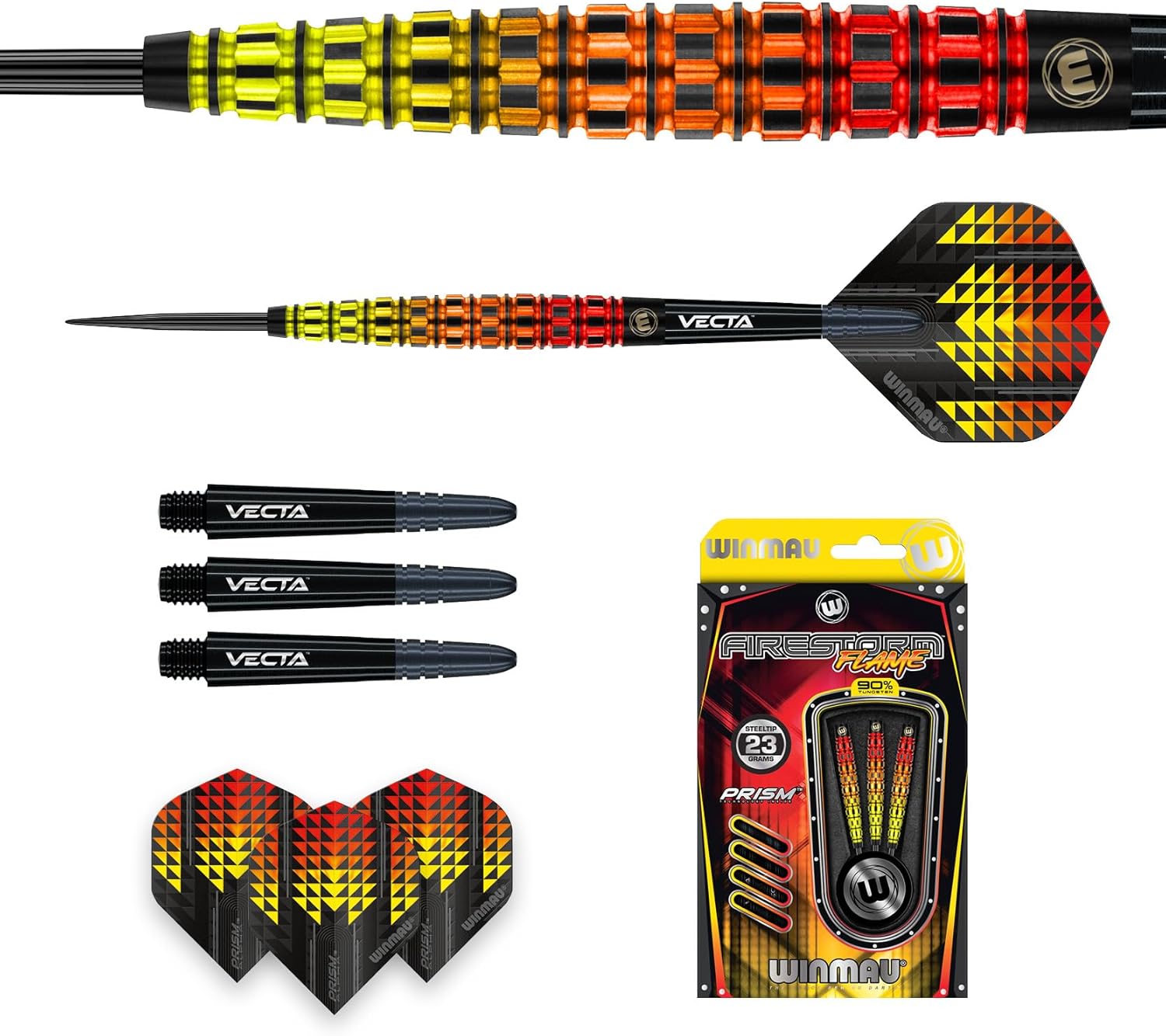 Winmau Firestorm Flame - Set Freccette Professionali - immagine 5