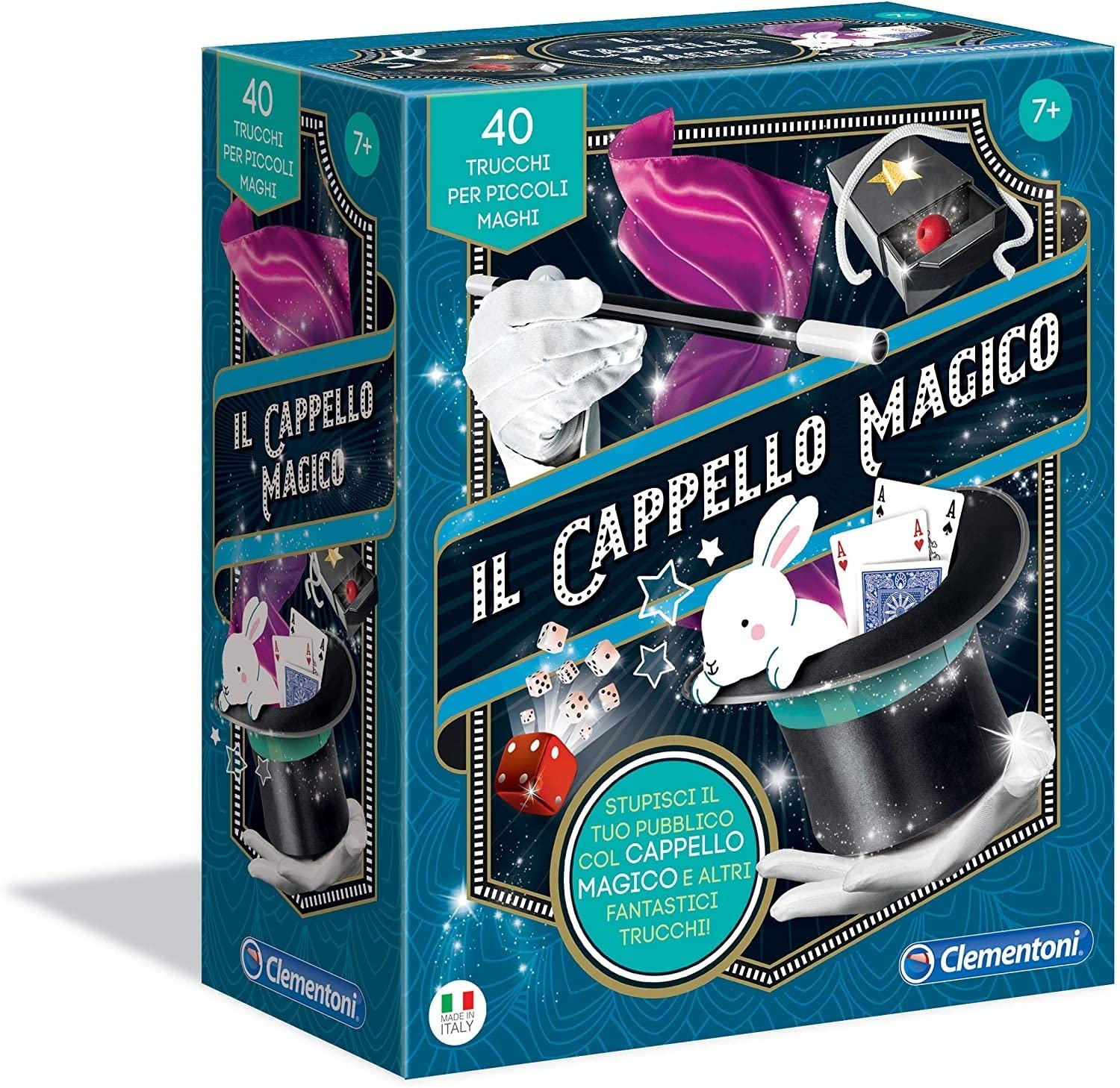 Clementoni - Il Cappello Magico, 40 Trucchi, Italiano