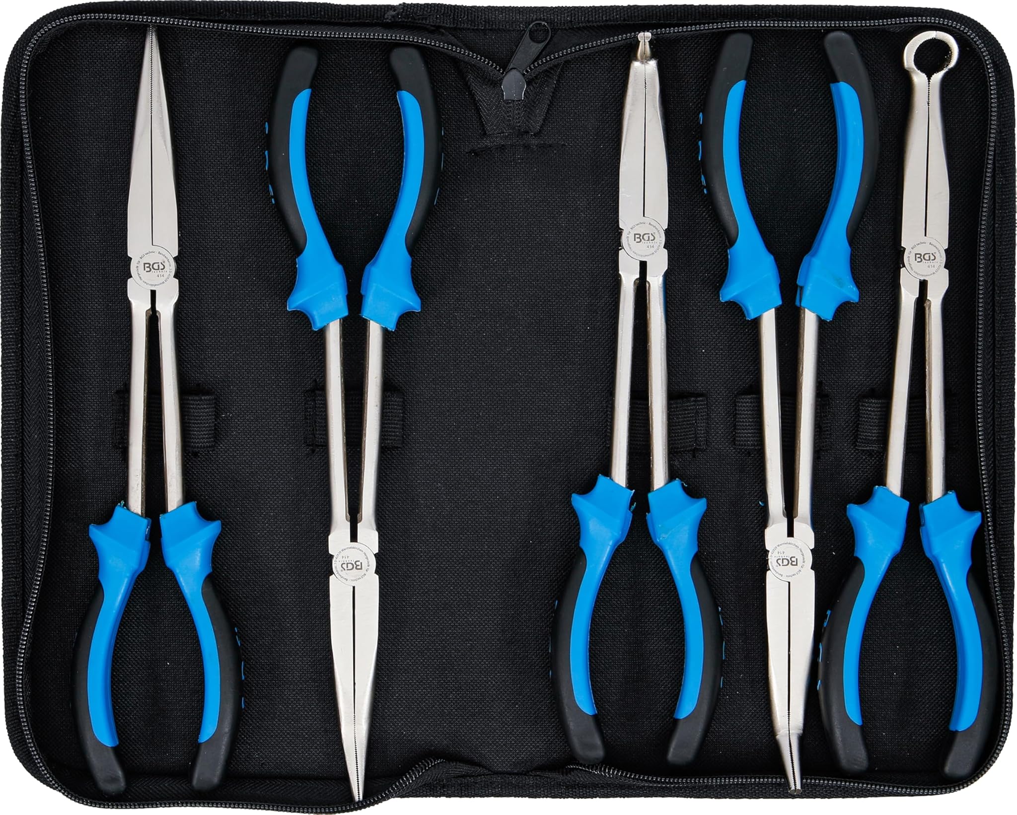 Juego de alicates largos de punta | 290 mm | 5 piezas