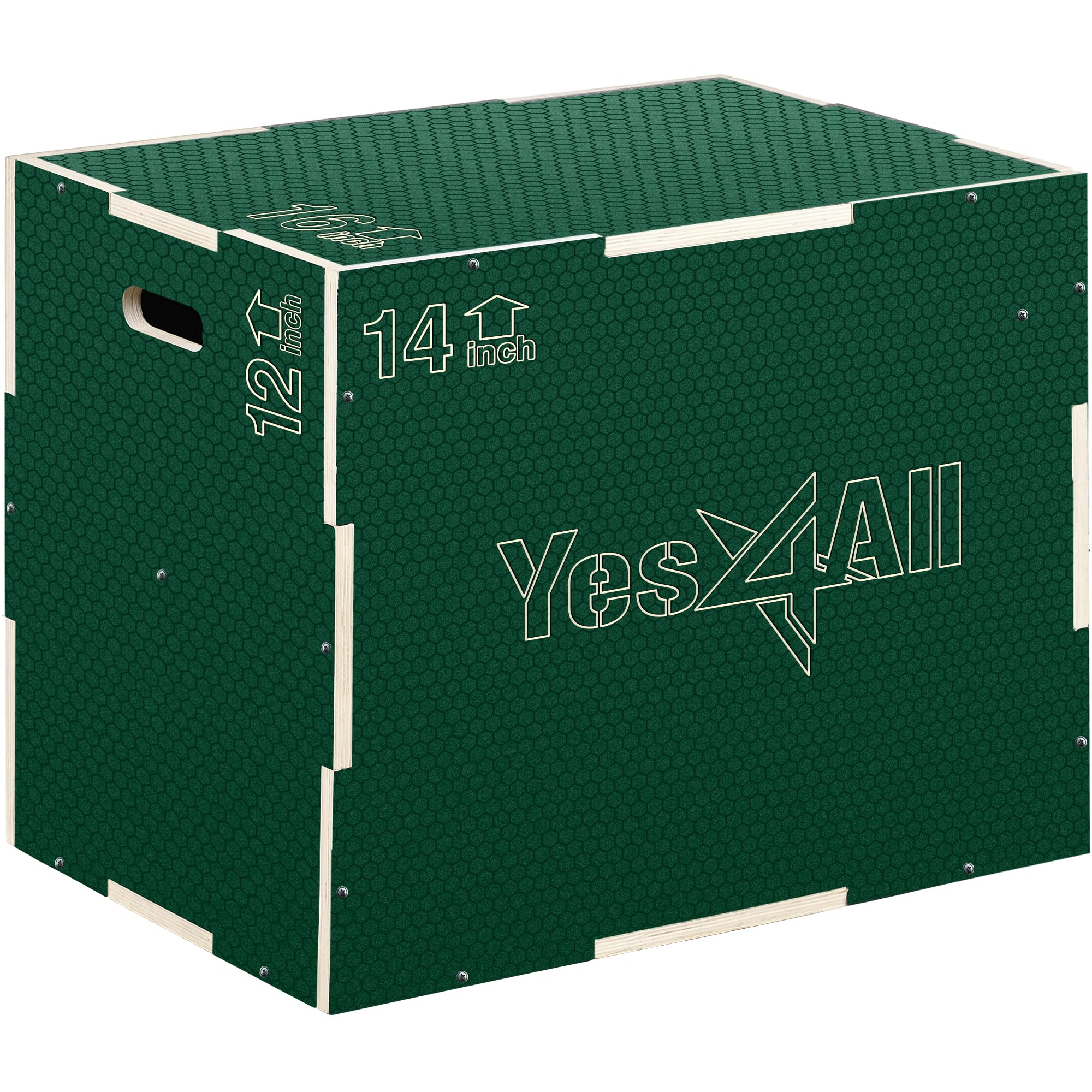 Yes4all Hl1v - Plyo Box 3 in 1 Antiscivolo in Legno