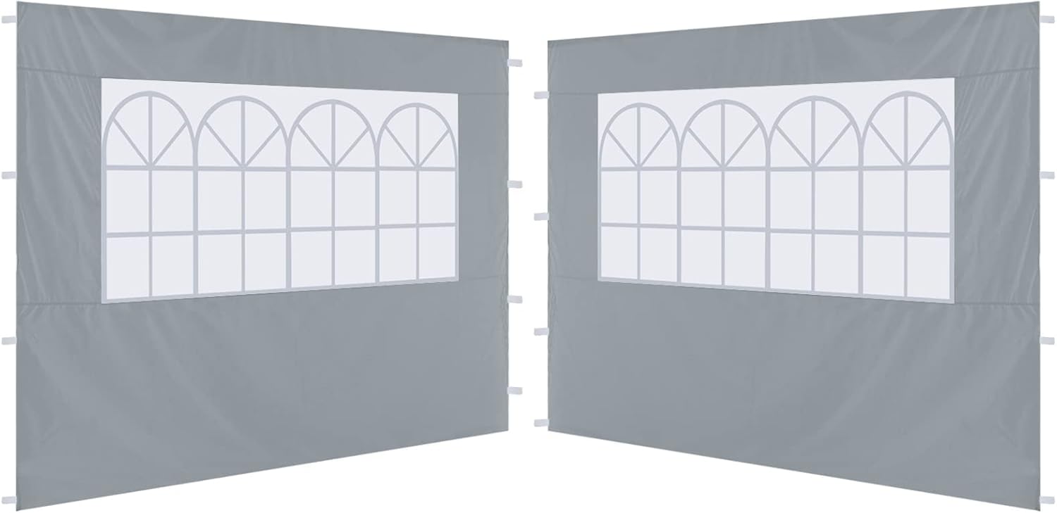 Abccanopy Pannelli Laterali di Ricambio per Gazebo 3m, Grigio - immagine 1