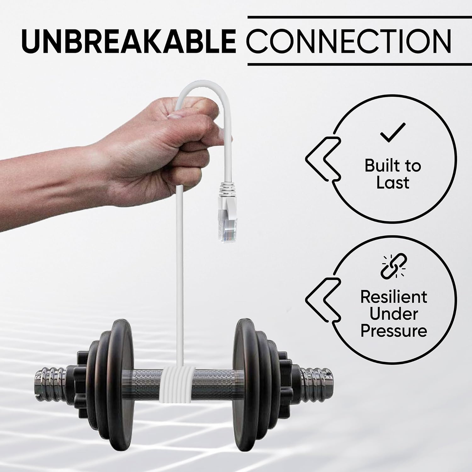 Mr. Tronic Cavo Ethernet Cat 6 da 75m, Bianco - immagine 5