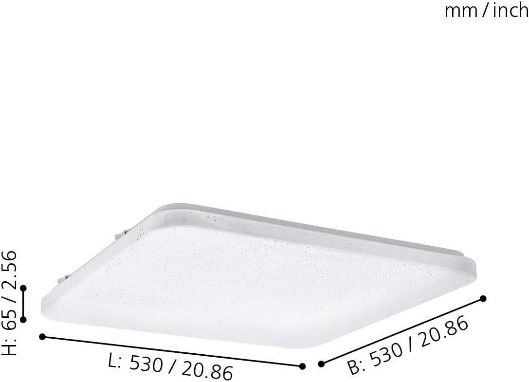 Eglo Lampada da Parete/da Soffitto, Bianco - immagine 3