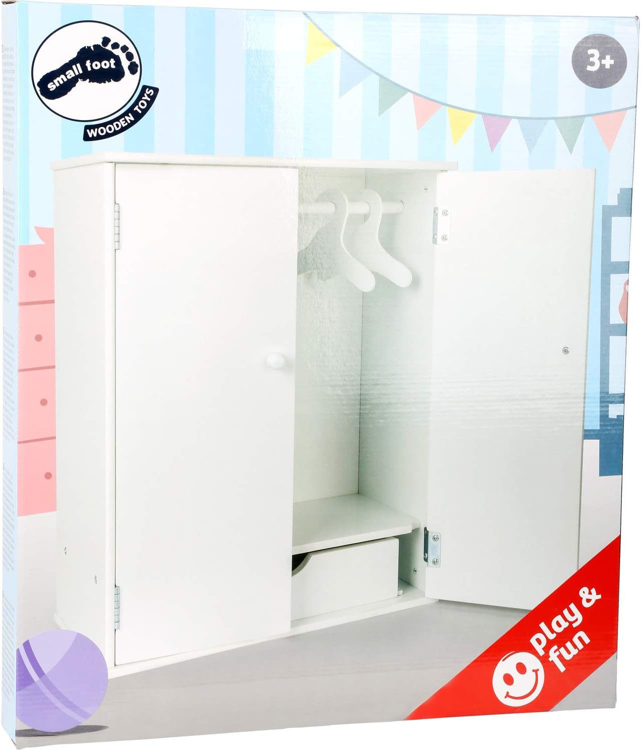 small foot Armadietto per Bambole in Legno Bianco - immagine 3