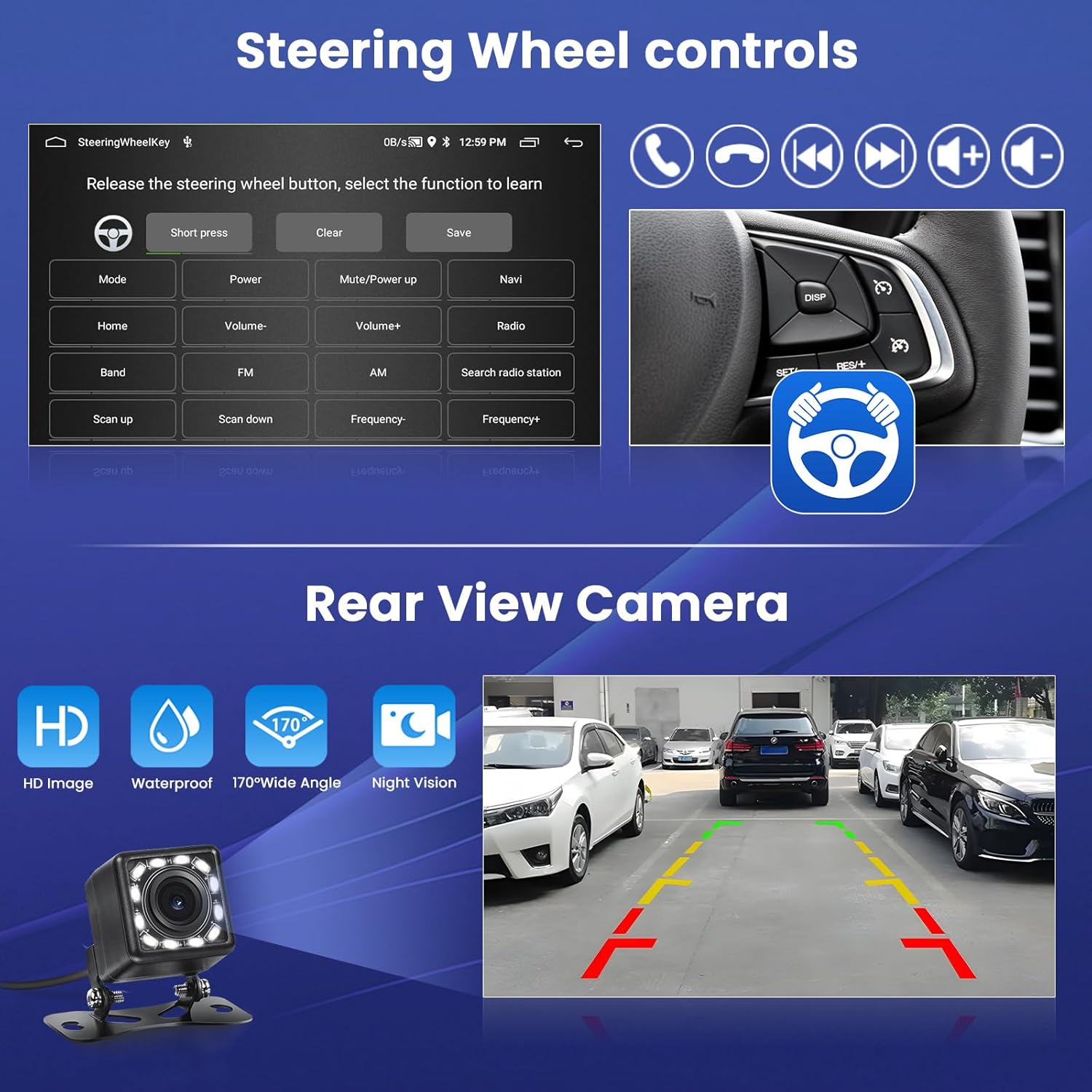 Hikity Android 13 Autoradio 7" per Peugeot/Citroen - immagine 6