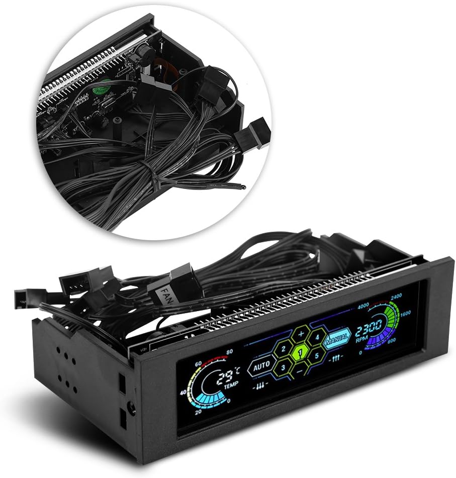 Regolatore Velocità 5 Ventole PC con Display LCD - immagine 7