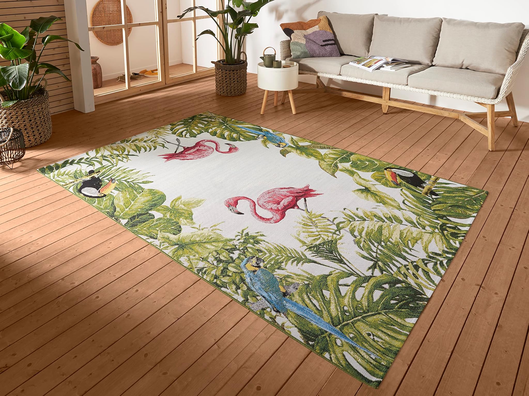 Hanse Home Tropical Birds - Tappeto Interni/Esterni
