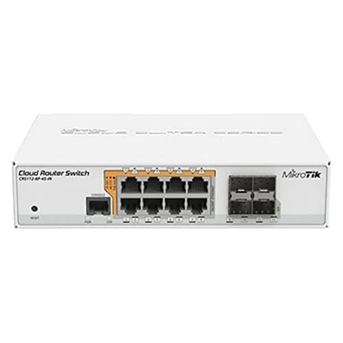 Mikrotik CRS112-8P-4S-IN - Switch di Rete Gigabit Ethernet