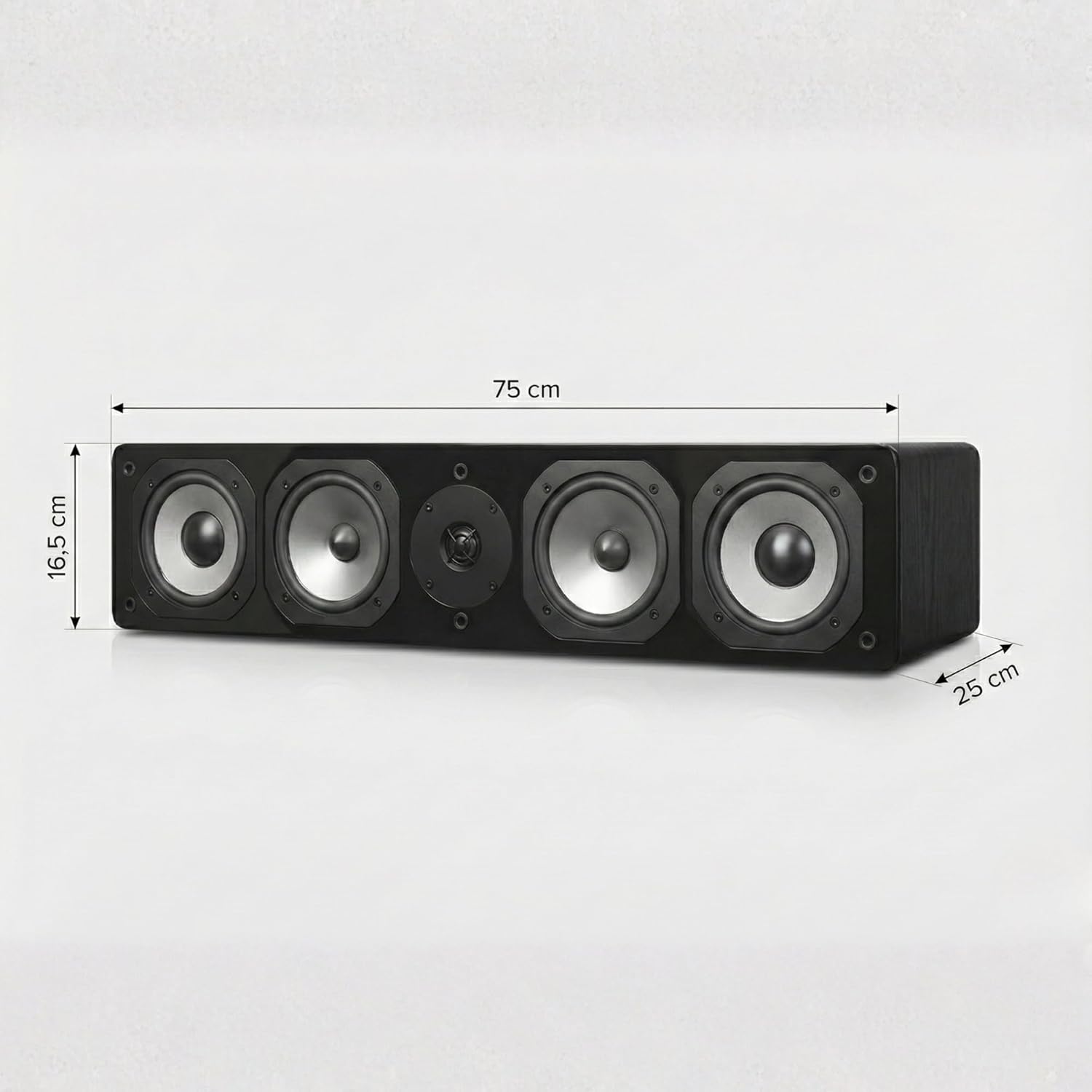 Dynavoice Challenger C-5 XL Diffusore Centrale 210W, Nero - immagine 5