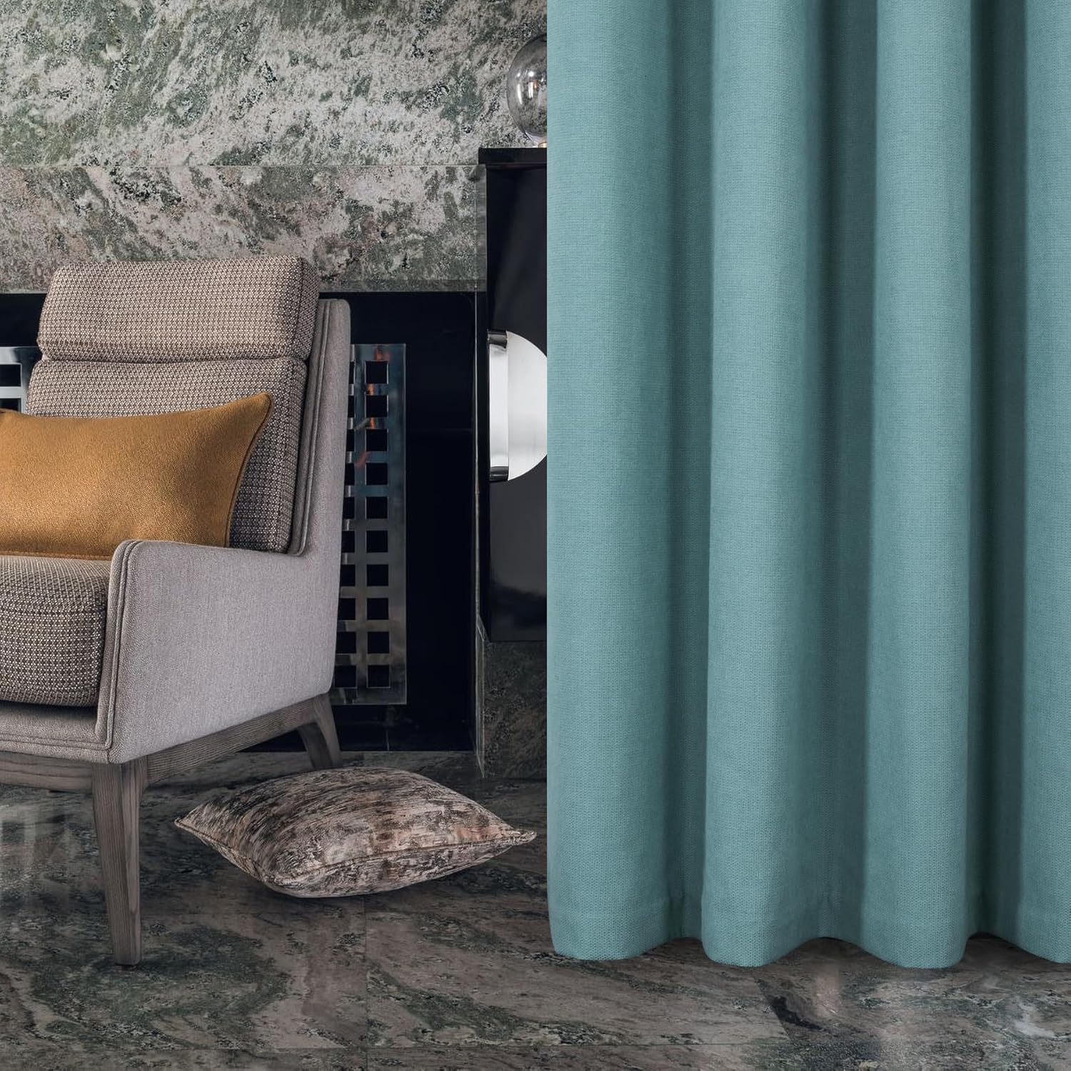 Always4u Tende Termiche Oscuranti 100%, Blu Turchese (2 pz) - immagine 5