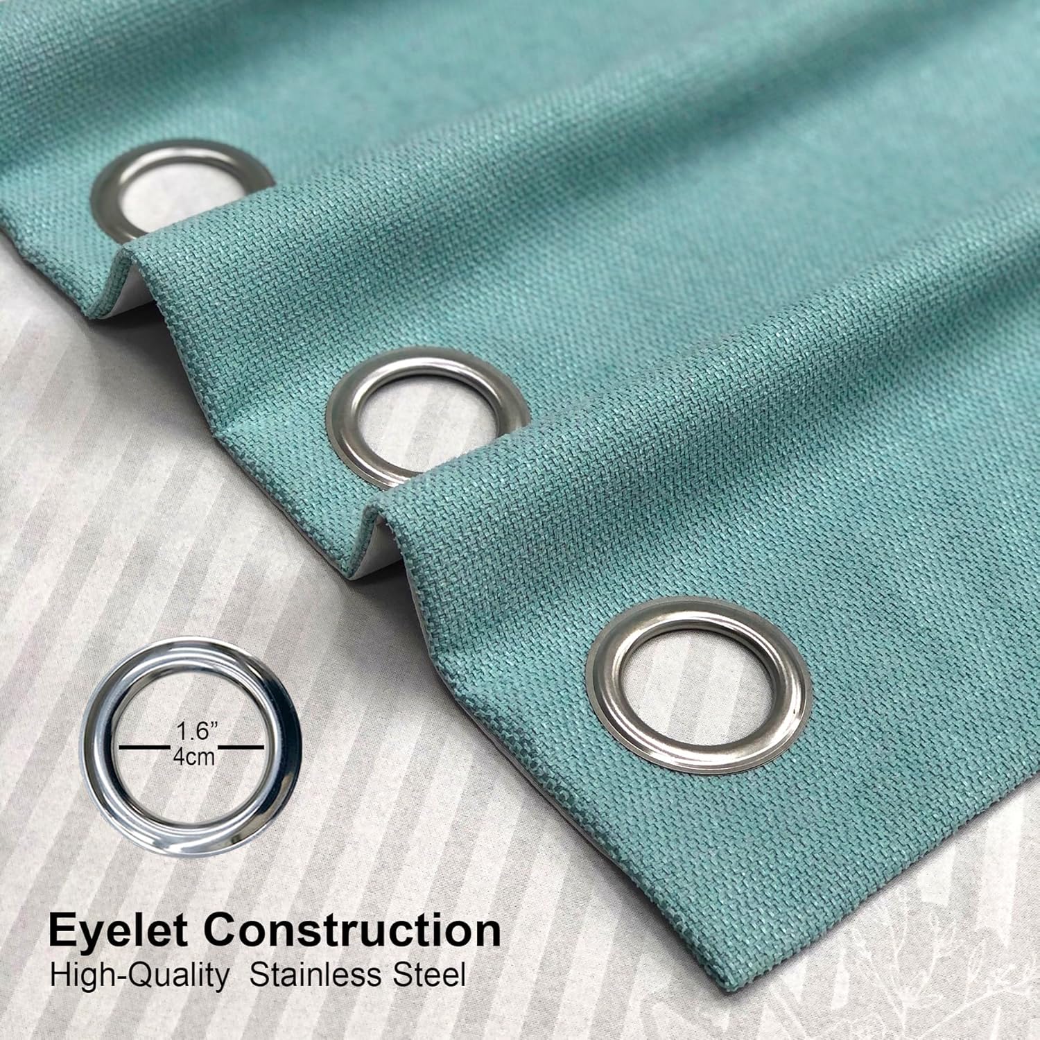 Always4u Tende Termiche Oscuranti 100%, Blu Turchese (2 pz) - immagine 6