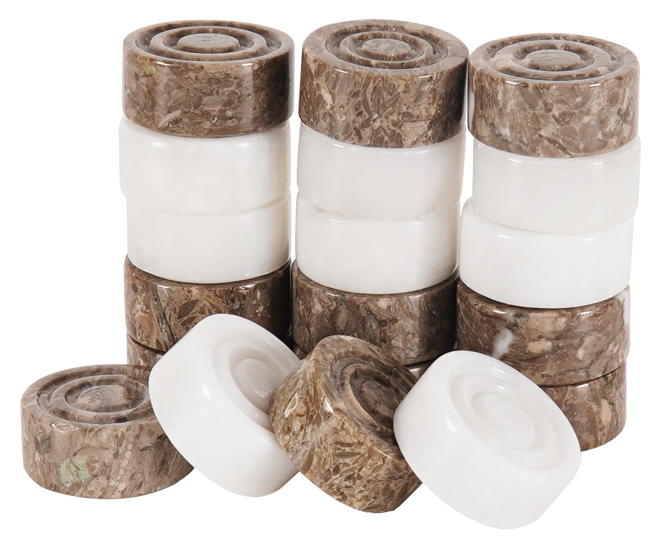 Radicaln Figure Scacchi in Marmo 3,2cm Oceanic e White