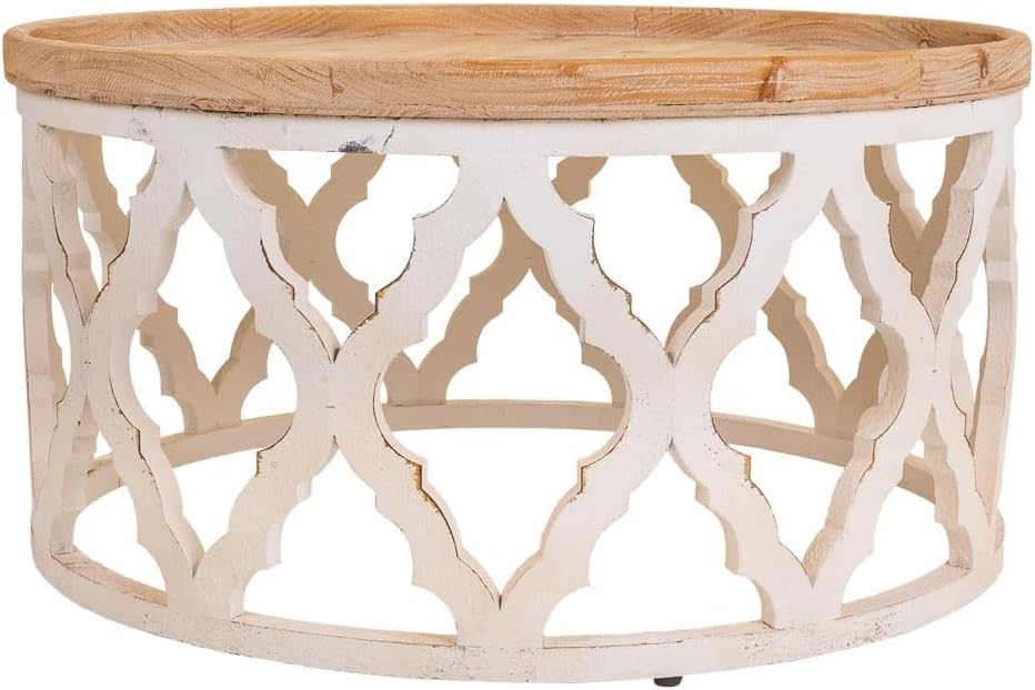 Mesa de centro de madera tallada - immagine 4