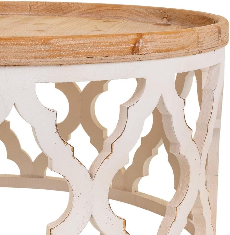 Mesa de centro de madera tallada - immagine 7