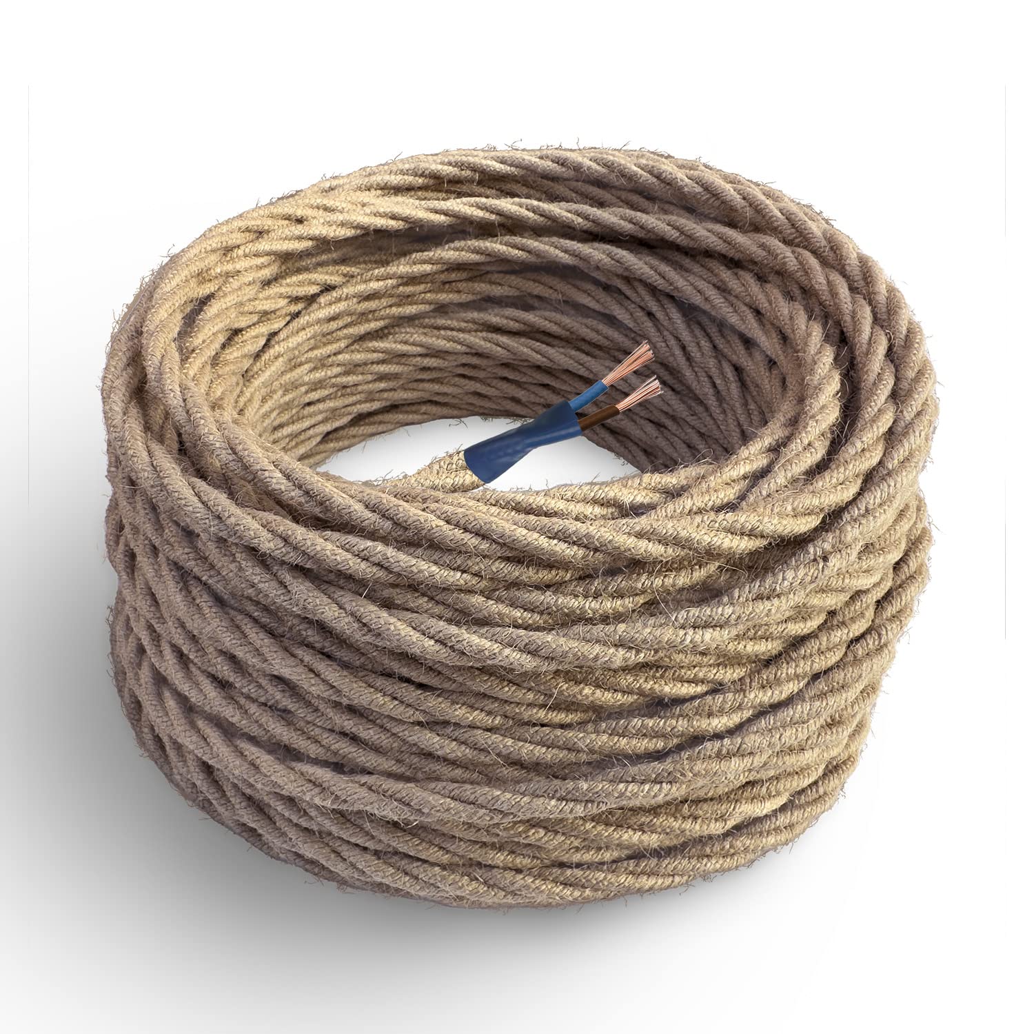 Amarcords Cavo Elettrico Tessile Trecciato Juta 20m