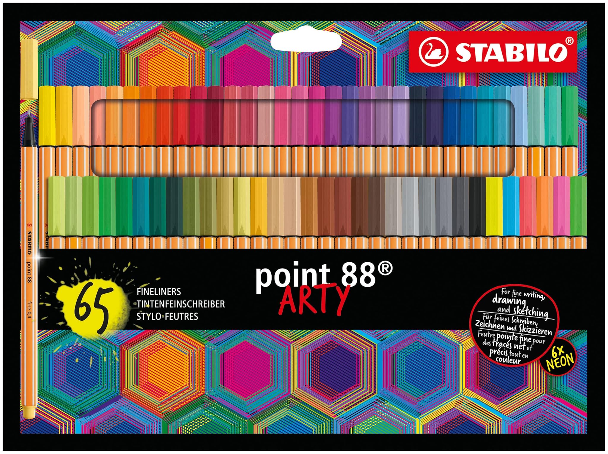 Stabilo Fineliner point 88 - ARTY - Astuccio da 65 - Colori assortiti