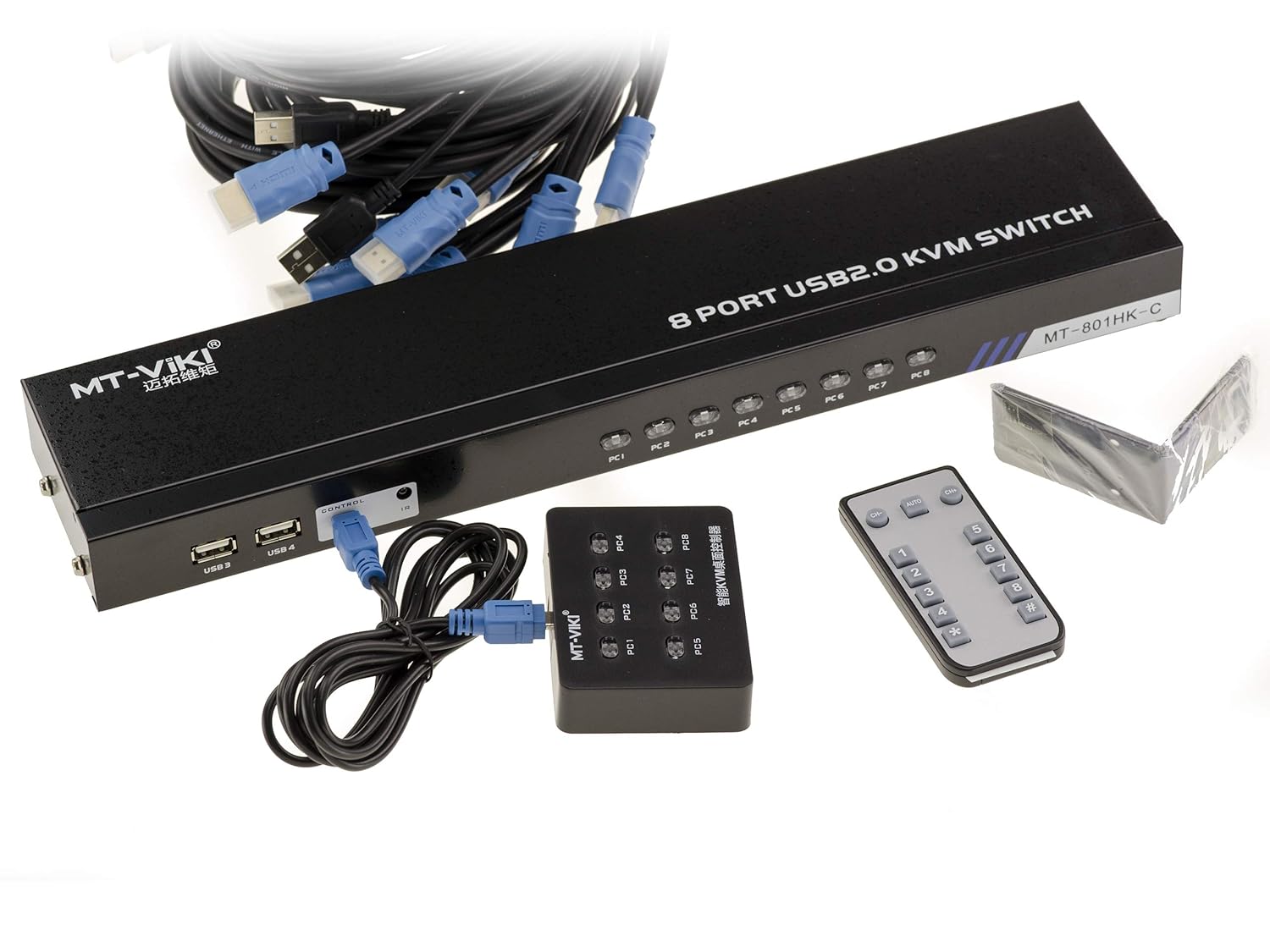 Kalea-informatique Switch KVM 8 PC HDMI USB 4096x2160 - immagine 1
