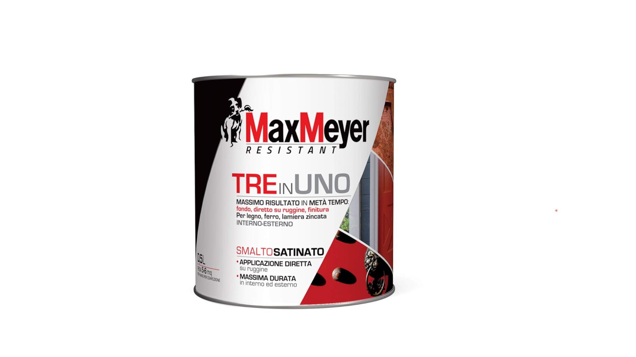 MaxMeyer Smalto satinato all'acqua 3 in 1 VERDE 0,5 L
