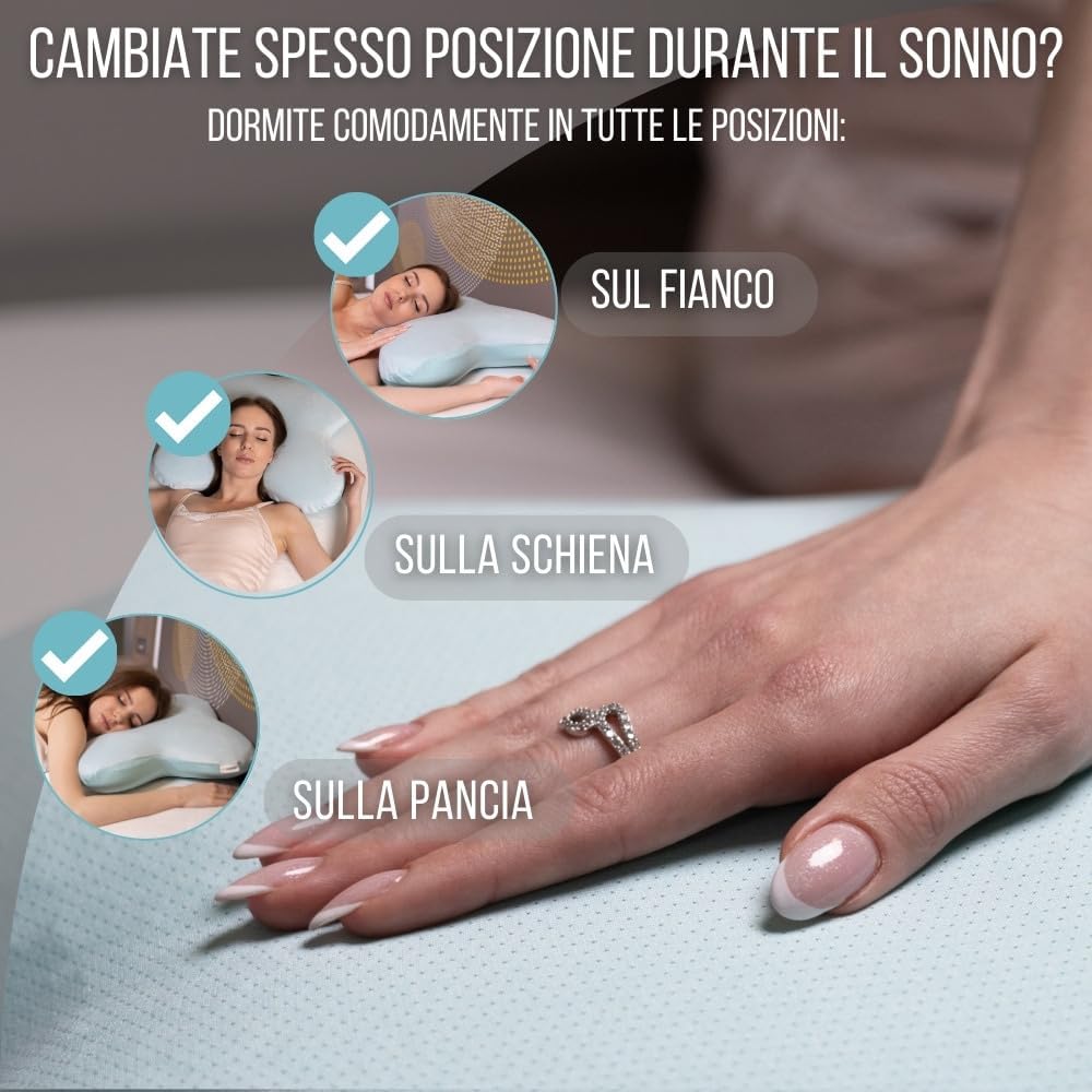 Inphysio® Cuscino Ergonomico Cervicale Memory Foam - immagine 3