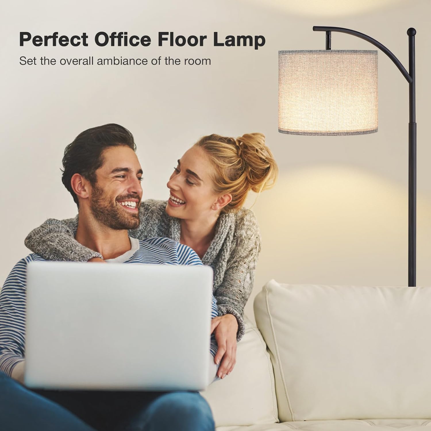 PreeOtti Lampada da Terra Moderna con 3 Temp. Colore - immagine 4