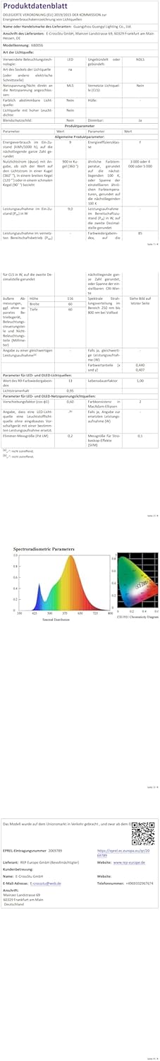 PreeOtti Lampada da Terra Moderna con 3 Temp. Colore - immagine 9