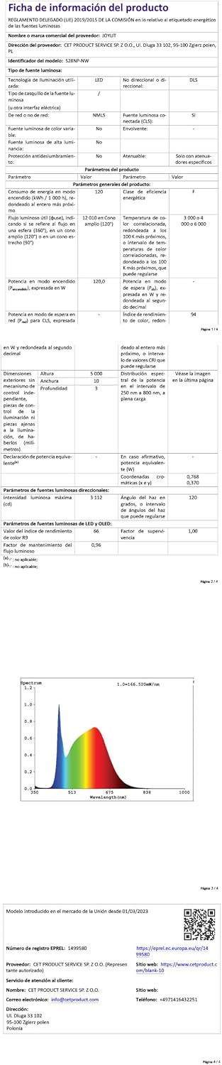 Joylit Striscia LED 24V 5M Bianco Caldo 3000K - immagine 10