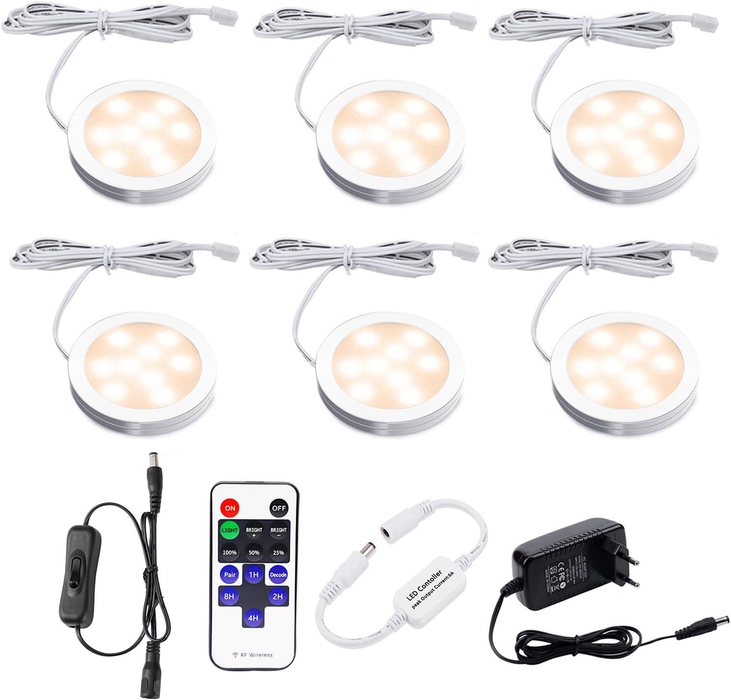 Aiboo Luci LED per Armadi - Set 4 Pezzi - immagine 1
