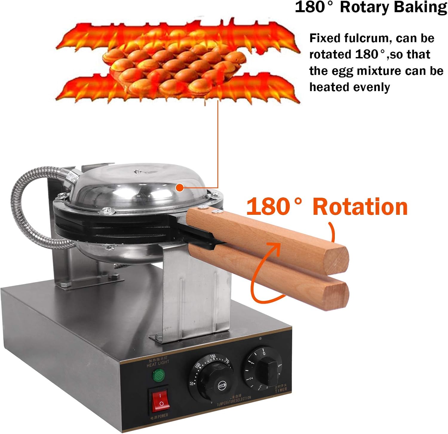 Fayelong Waffle Maker Elettrico Professionale 1400W - immagine 4