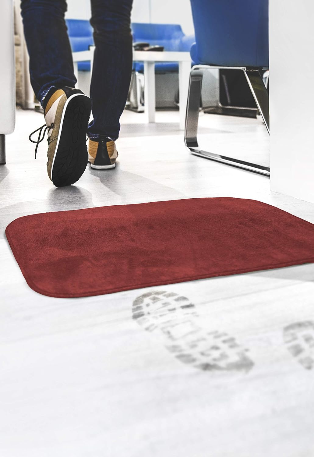 Gemitex MERLINO Tappeto ULTRASSORBENTE 50x80, Bordeaux - immagine 2