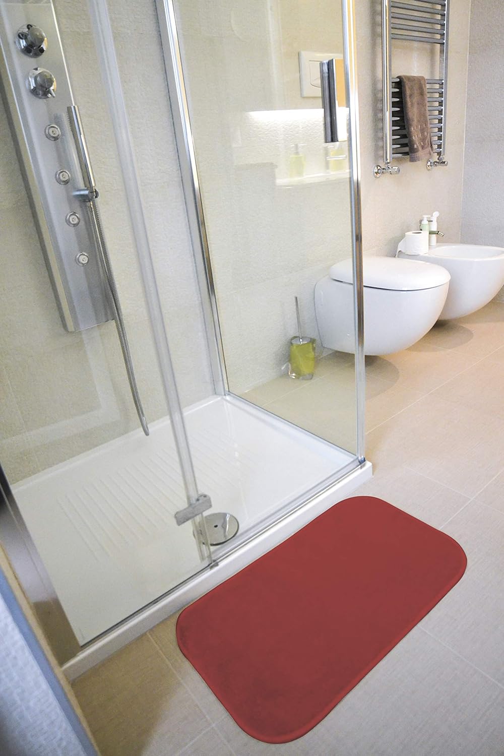 Gemitex MERLINO Tappeto ULTRASSORBENTE 50x80, Bordeaux - immagine 4