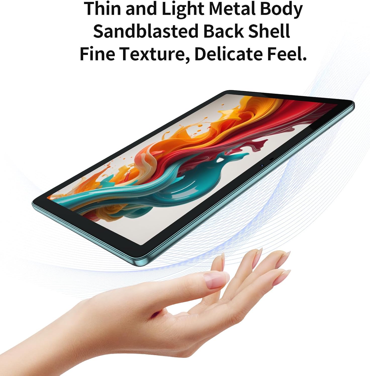 Pritom Tablet Android 13 10 Pollici 8GB/128GB, Teal - immagine 3