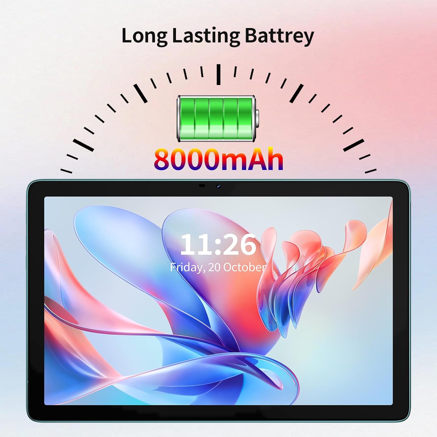 Pritom Tablet Android 13 10 Pollici 8GB/128GB, Teal - immagine 7