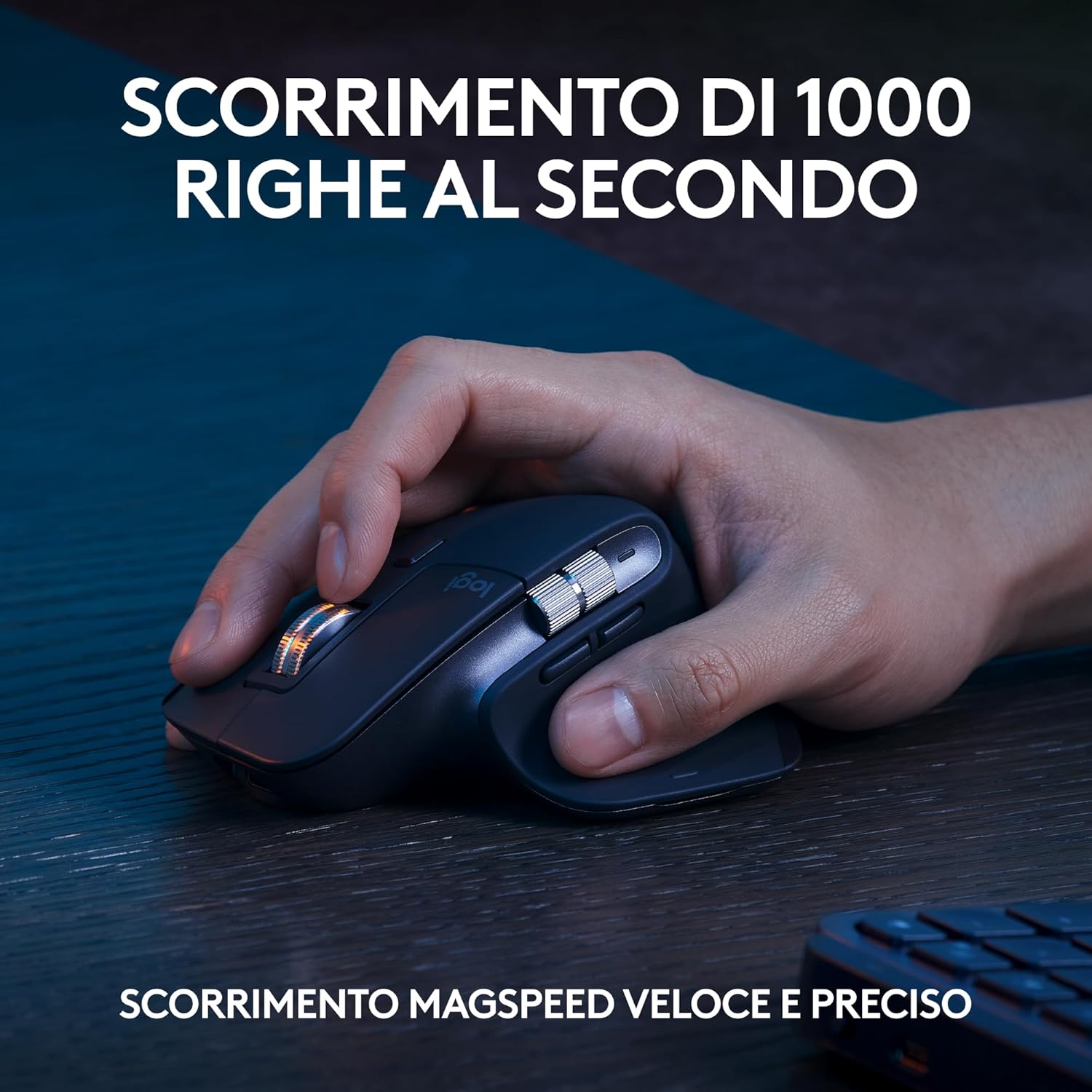 Logitech MX Keys S Combo - Tastiera e Mouse Wireless, Grigio - immagine 4