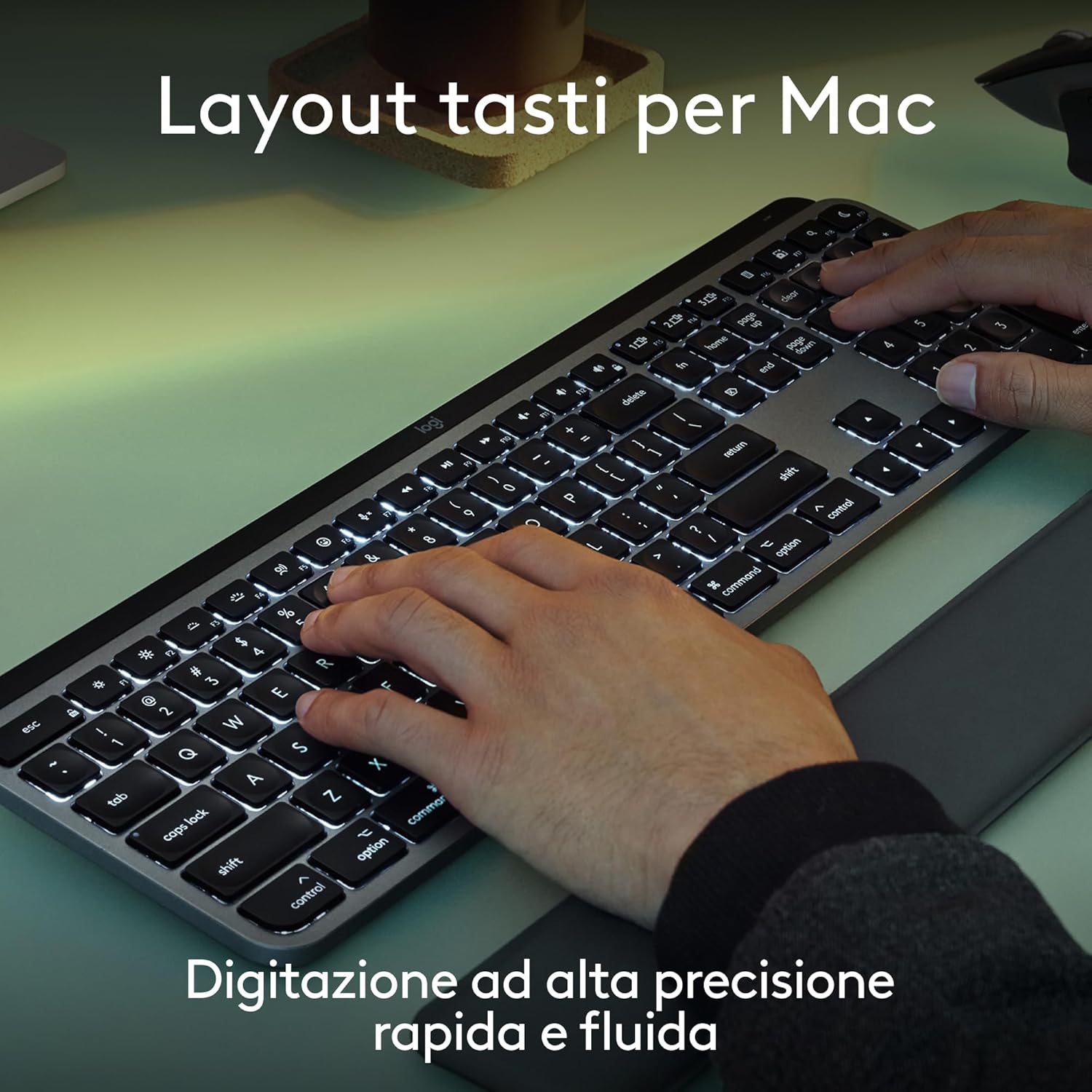 Logitech MX Keys S Combo for Mac - Tastiera e Mouse Wireless - immagine 3